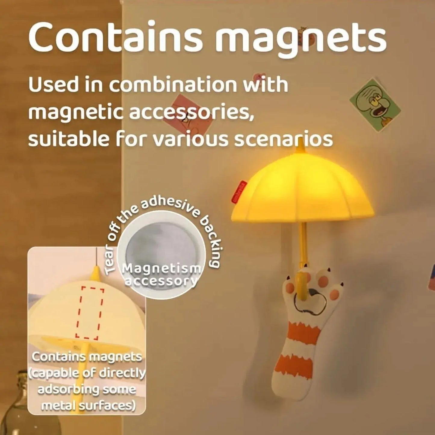 Mini Umbrella Magnetic Silicone Light SmartAura