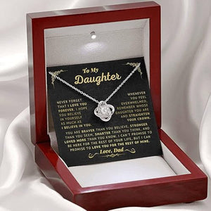 Necklace Silver Card Light Box