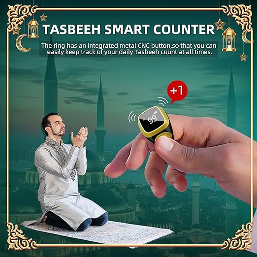 Smart Electronic Tasbeeh Ring • Digital zikr counter