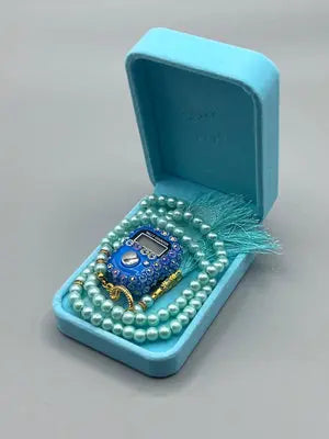 Best Gift for 1st Jumma Mubarak, Digital Tasbeeh Counter with Prayer Beads oberlay